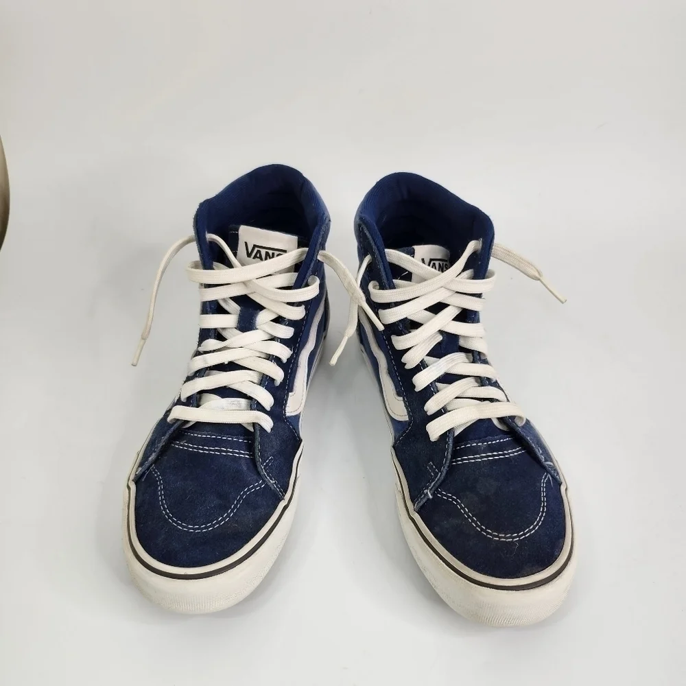Vans Off The Wall Filmore Hi Top Sneakers Size M 7 W 8.5 Blue 721356 Shoes